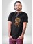 Teacup Pomernian Çeket Kadın Erkek Unisex Siyah Organik Baskılı T-Shirt Penye Yüksek Kalite 2