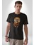 Teacup Pomernian Çeket Kadın Erkek Unisex Siyah Organik Baskılı T-Shirt Penye Yüksek Kalite 5