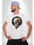 Kuru Kafa Kristal Kadın Erkek Unisex Beyaz Organik Baskılı T-Shirt Penye Yüksek Kalite 1