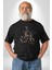 Kask Motorsiklet Dünya Turu Kadın Erkek Unisex Siyah Organik Baskılı T-Shirt Penye Yüksek Kalite 4