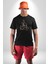 Kask Motorsiklet Dünya Turu Kadın Erkek Unisex Siyah Organik Baskılı T-Shirt Penye Yüksek Kalite 5