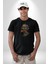 Zombi Kafası Kadın Erkek Unisex Siyah Organik Baskılı T-Shirt Penye Yüksek Kalite 1