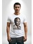 Nelson Mandela Kadın Erkek Unisex Beyaz Organik Baskılı T-Shirt Penye Yüksek Kalite 1