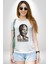 Nelson Mandela Kadın Erkek Unisex Beyaz Organik Baskılı T-Shirt Penye Yüksek Kalite 4