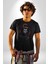 Asyalı Japon Samuray Savaşcı Kadın Erkek Unisex Siyah Organik Baskılı T-Shirt Penye Yüksek Kalite 2