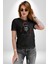 Asyalı Japon Samuray Savaşcı Kadın Erkek Unisex Siyah Organik Baskılı T-Shirt Penye Yüksek Kalite 5