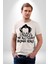 Korkunç Palyaço Korku Film Kadın Erkek Unisex Beyaz Organik Baskılı T-Shirt Penye Yüksek Kalite 5