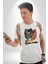 Hikaye Roman Kitabı Gerçekleşti Kadın Erkek Unisex Beyaz Organik Baskılı T-Shirt Penye Yüksek Kalite 5