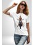 Motosiklet Kadın Kadın Erkek Unisex Beyaz Organik Baskılı T-Shirt Penye Yüksek Kalite 1