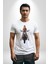 Motosiklet Kadın Kadın Erkek Unisex Beyaz Organik Baskılı T-Shirt Penye Yüksek Kalite 2