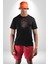 Kırmızı Şapka Maymun Kadın Erkek Unisex Siyah Organik Baskılı T-Shirt Penye Yüksek Kalite 4