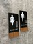 Timber Serisi Erkek Kadın Wc Set Yönlendirme Levhası 2
