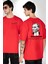 Atatürk 10 Kasım Anma Kırmızı Oversize Kadın Erkek Ön ve Sırt Baskılı T-Shirt 2