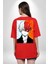 My Hero Academia Boku Anime Kırmızı Oversize Kadın Erkek Ön ve Sırt Baskılı T-Shirt 1