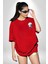 My Hero Academia Boku Anime Kırmızı Oversize Kadın Erkek Ön ve Sırt Baskılı T-Shirt 3