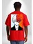 My Hero Academia Boku Anime Kırmızı Oversize Kadın Erkek Ön ve Sırt Baskılı T-Shirt 4