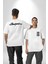 Toyota Supra Mk Serisi Beyaz Oversize Kadın Erkek Ön ve Sırt Baskılı T-Shirt 1