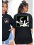 My Hero Academia Dabi Anime Siyah Oversize Kadın Erkek Ön ve Sırt Baskılı T-Shirt 2