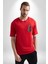 Safari Kedi Şal Eşarp Kırmızı Oversize Kadın Erkek Ön ve Sırt Baskılı T-Shirt 5