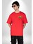 Ben Korkmuyorum Çünkü Tavam Var Kırmızı Oversize Kadın Erkek Ön ve Sırt Baskılı T-Shirt 5