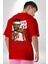 Jimmy Butler Basketbol Kırmızı Oversize Kadın Erkek Ön ve Sırt Baskılı T-Shirt 1