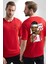 Jimmy Butler Basketbol Kırmızı Oversize Kadın Erkek Ön ve Sırt Baskılı T-Shirt 2