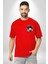 My Hero Academia Dabi Anime Kırmızı Oversize Kadın Erkek Ön ve Sırt Baskılı T-Shirt 3