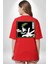 My Hero Academia Dabi Anime Kırmızı Oversize Kadın Erkek Ön ve Sırt Baskılı T-Shirt 4