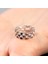 Zincir Tasarım Silver Renk Free Size 925 Ayar Gümüş Kadın Yüzük 4