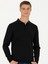 Erkek Siyah Slim Fit Polo Yaka Basic Triko Kazak 50270169-VR046 3