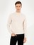 Erkek Bej Slim Fit Çeyrek Balıkçı Yaka Basic Triko Kazak 50257712-VR011 1