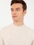 Erkek Bej Slim Fit Çeyrek Balıkçı Yaka Basic Triko Kazak 50257712-VR011 2