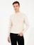 Erkek Bej Slim Fit Çeyrek Balıkçı Yaka Basic Triko Kazak 50257712-VR011 3