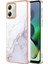 Motorola Moto G54 5g Yumuşak Tampon Ince Tpu Koruma Mermer (Yurt Dışından) 1