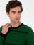 Erkek Haki Slim Fit Bisiklet Yaka Triko Kazak 50258829-VR027 2