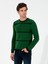 Erkek Haki Slim Fit Bisiklet Yaka Triko Kazak 50258829-VR027 3
