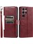Samsung Galaxy S22 Ultra 6 Kart Yuvaları Kickstand Pu Deri Için Flip Case (Yurt Dışından) 1