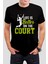 Tenis Baskılı Siyah Unisex Tişört C431 1