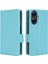 Realme C55 Yan Toka Manyetik Kart Yuvaları Tutucu Pu Deri Için Kılıf (Yurt Dışından) 1