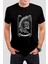 Kızıl Derili Baskılı Siyah Unisex Tişört C367 1