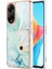 Oppo A98 Kart Yuvaları Için Kılıf Yumuşak Tpu Tampon Mermer Ince Cüzdan (Yurt Dışından) 1