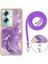 Oppo A2 5g Için Kılıf Anti-Scratch Yumuşak Tampon Crossbody Kordon Askısı Mermer (Yurt Dışından) 4