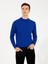 Erkek Sax Slim Fit Çeyrek Balıkçı Yaka Basic Triko Kazak 50257712-VR045 5