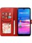 Cüzdan Kılıf Için Huawei Y6 2019 Kabartmalı Kart Tutucu Kickstand Tüm Yuvarlak (Yurt Dışından) 3