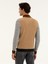 Erkek Kahverengi Regular Fit Tam Fermuarlı Triko Kazak 50277074-VR015 5