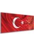 Saatli Al Bayrak Cam Tablo 2
