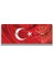Saatli Al Bayrak Cam Tablo 4