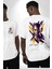 Kobe Braynt Anısı Moderb Tasarım Beyaz Oversize Kadın Erkek Ön ve Sırt Baskılı T-Shirt 1