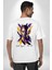 Kobe Braynt Anısı Moderb Tasarım Beyaz Oversize Kadın Erkek Ön ve Sırt Baskılı T-Shirt 2