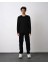 0 Yaka Tek Cep Oversize Erkek Sweatshırt 3